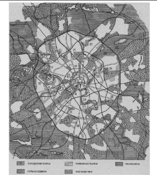 Карта зеленых насаждений москвы